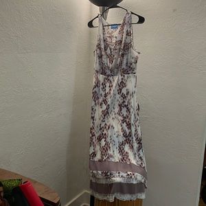 Sleeveless light summer dress.